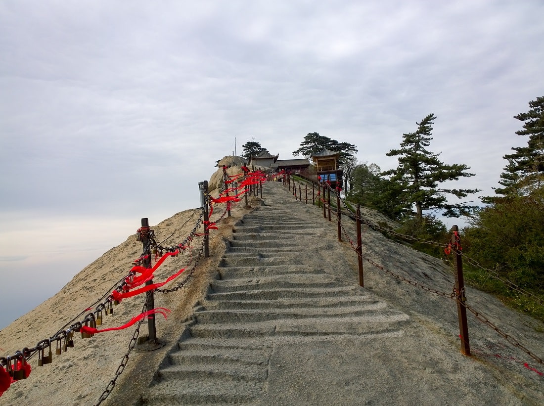 On trail path
